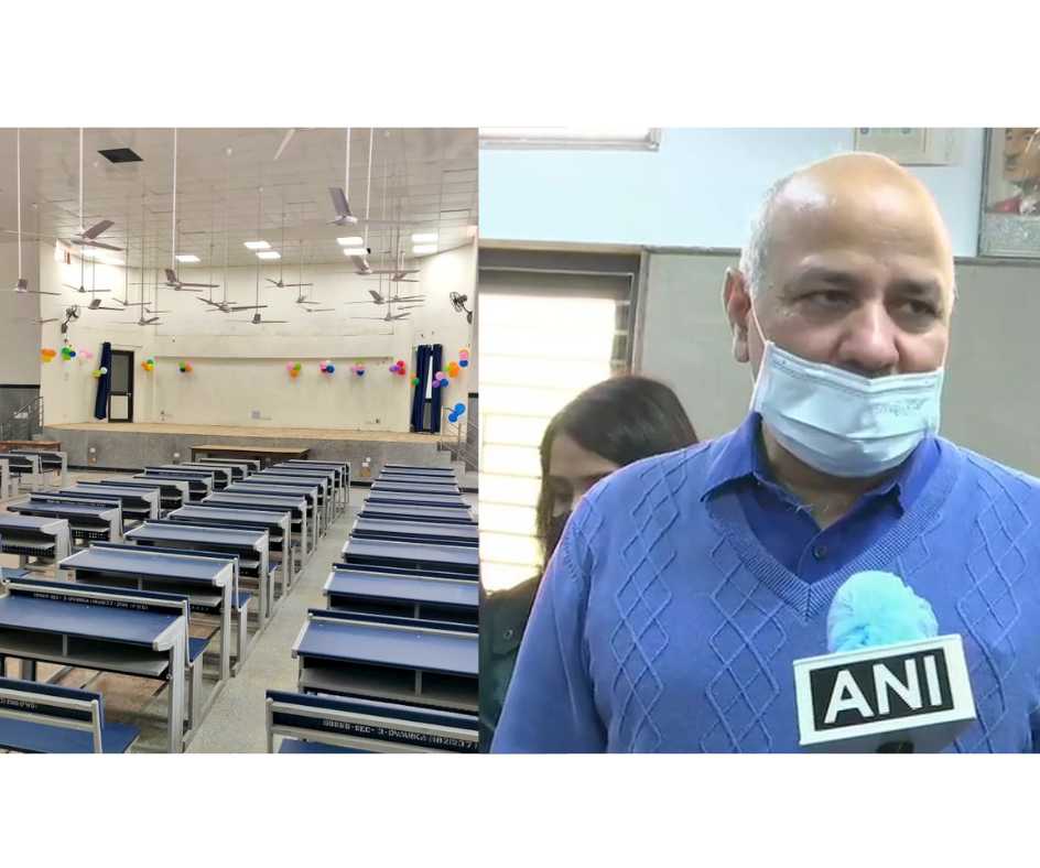 Delhi schools reopen after 10 months for classes 10, 12; 'feels good' says Manish Sisodia | In Pics